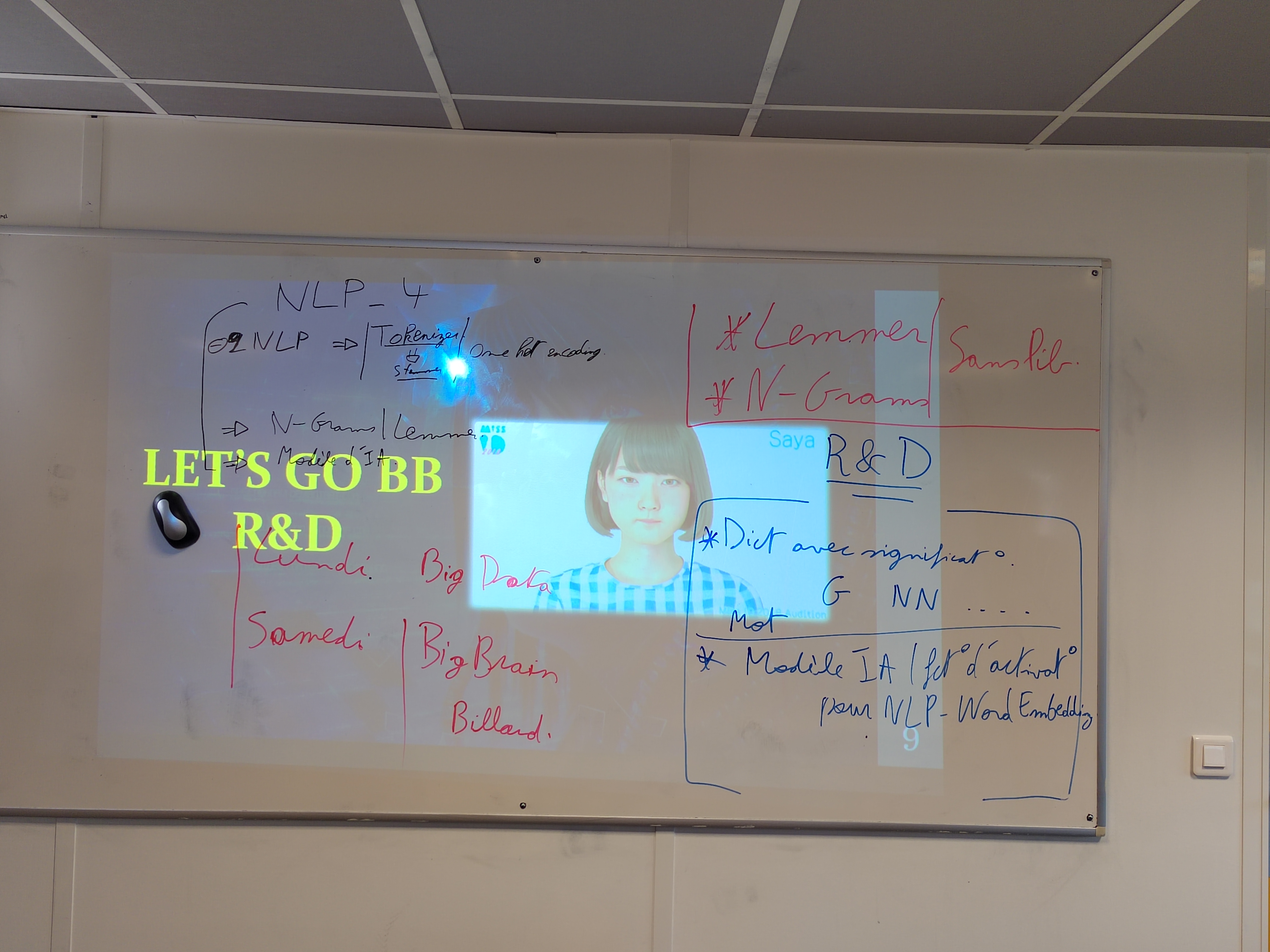 Tableau blanc Big Brain NLP 2022